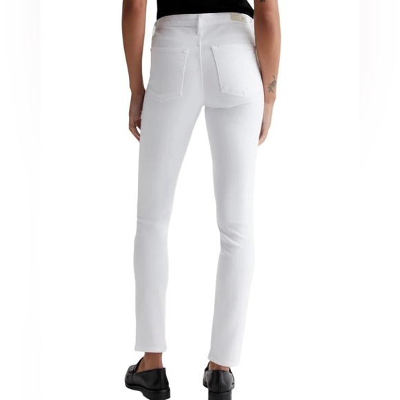 Adriano Goldschmied the prima cigarette leg white stretch premium denim size 31 - Picture 2 of 14